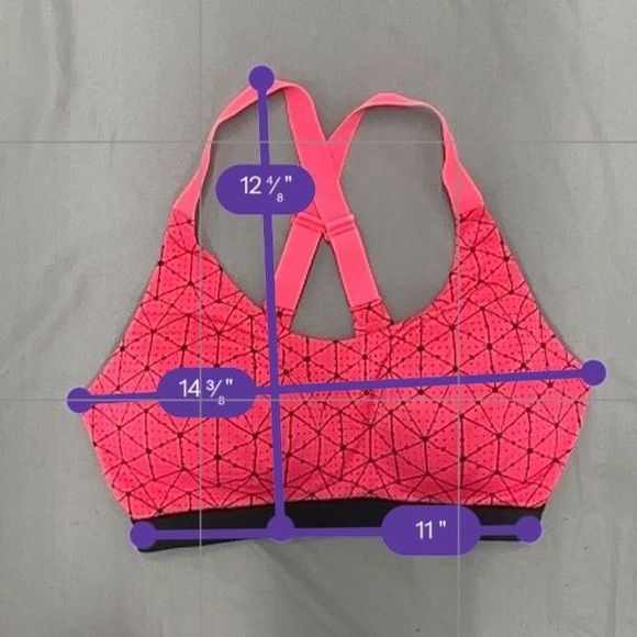 Victoria’s Secret sports bra. Pink and black. Medium to max support Size 34D - Picture 4 of 4
